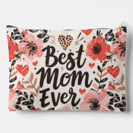 Beste Mama je Blume große Zubehörtasche