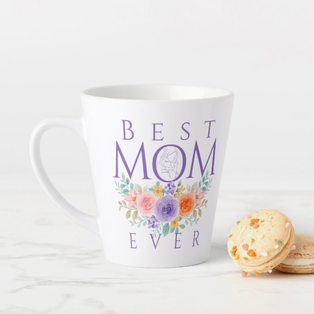 Beste Mama je Blume, Muttertagsangebot Milchtasse (Beispiel)