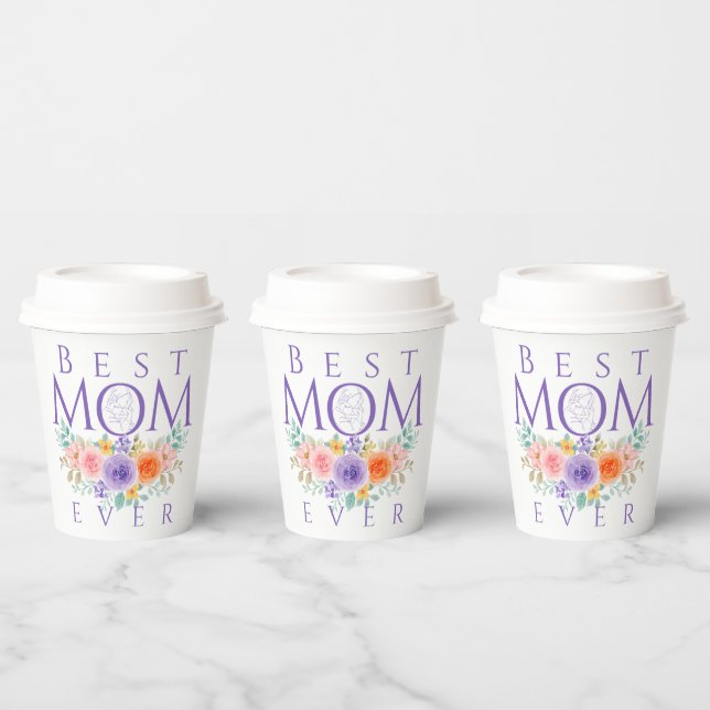 Beste Mama je Blume, Muttertagsangebot Pappbecher (Multi)