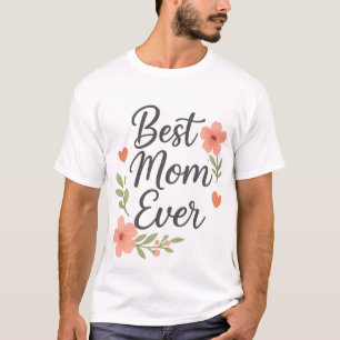 Beste Mama je - BlumenMuttertagsdesign T-Shirt