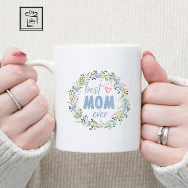 Beste Mama je Botanischer Kranmüttertag Kaffeetasse
