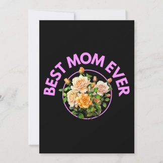 Beste Mama je Bouquet Rose Mutterschenke Einladung