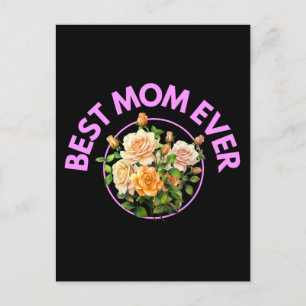 Beste Mama je Bouquet Rose Mutterschenke Postkarte