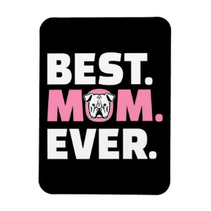 Beste Mama je Bulldog Geschenk für Hunde Magnet