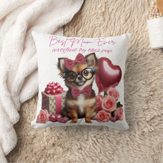 Beste Mama je Chihuahua-Welpe Kissen