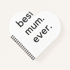 Beste Mama je dunkel Notizbuch