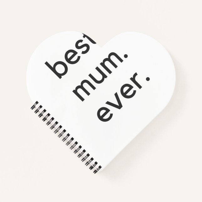 Beste Mama je dunkel Notizbuch (Vorderseite)