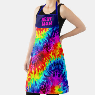 "BESTE MAMA JE" DYNAMISCHES FARBDESIGN MIT KRAWATT SCHÜRZE