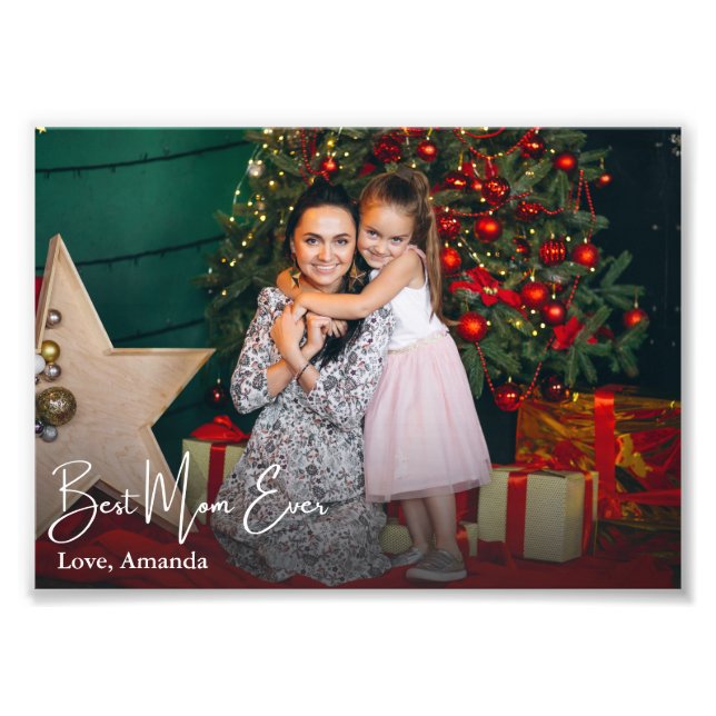 Beste Mama je einfaches benutzerdefiniertes Foto (Vorne)