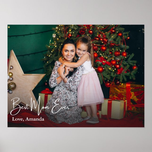 Beste Mama je einfaches benutzerdefiniertes Foto Poster (Vorne)