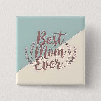 Beste Mama je - Elegante Minze und Creme-Design Button