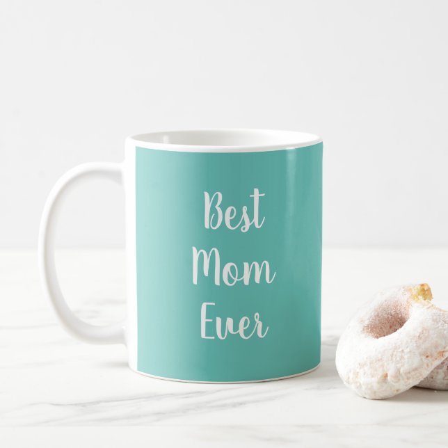 Beste Mama je elegante Template Typografie Kaffeetasse (Mit Donut)