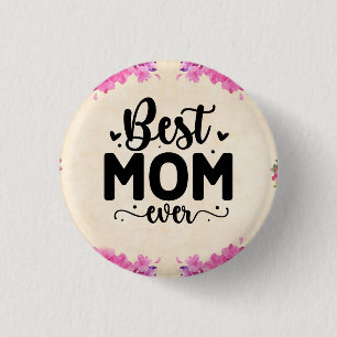 Beste Mama je Elegantes Script Button