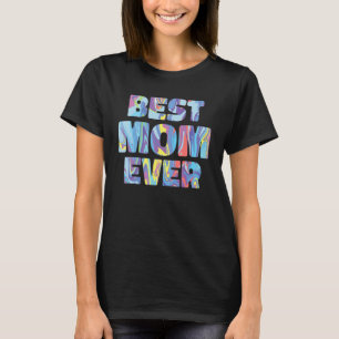 Beste Mama je Farbe Wasser Muttertag T-Shirt