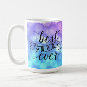 Beste Mama je/farbenfrohe, gesprenkelte Lichter Kaffeetasse