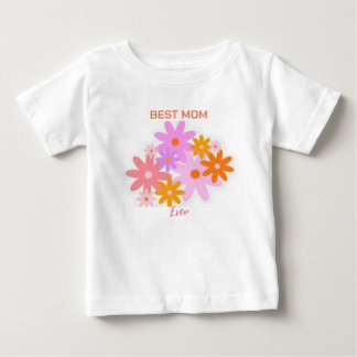Beste Mama je Floral Baby T-Shirt