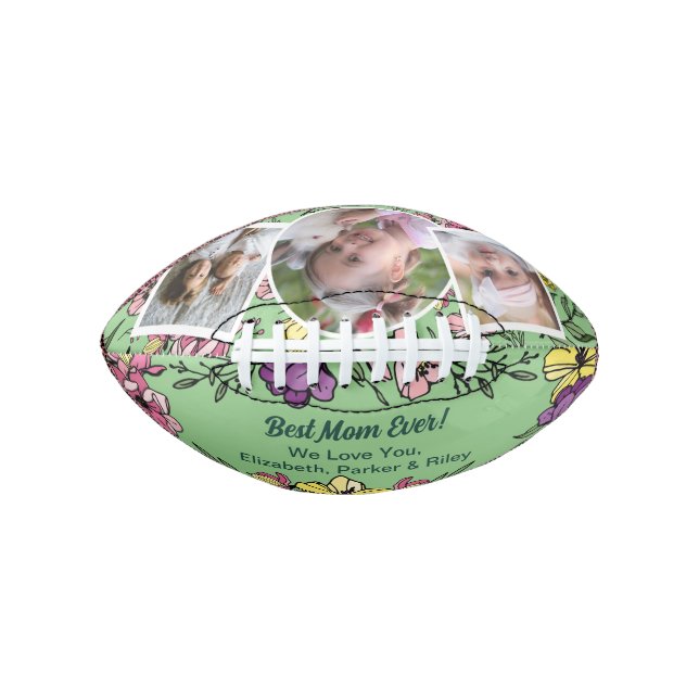 Beste Mama je Foto Collage Football (Vorderseite)