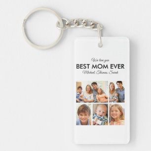 Beste Mama je Foto Collage Mütter Tag Schlüsselanhänger