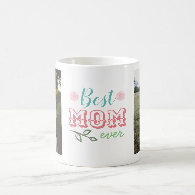Beste Mama je Foto Collage Tasse (Mittel)