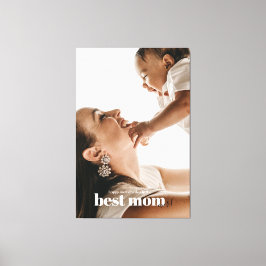 Beste Mama je Foto mit Baby Mother Day Leinwanddruck