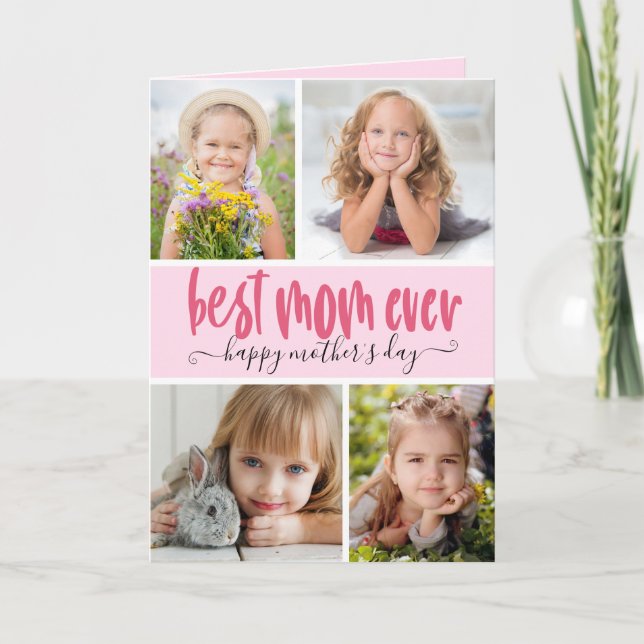 Beste Mama je Foto Muttertag Karte (Vorderseite)