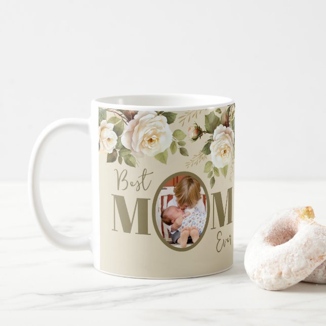 Beste Mama je Foto Tasse (Mit Donut)