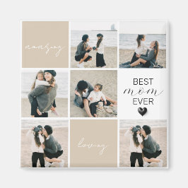 Beste Mama je | FotoCollage | Mocha Magnet
