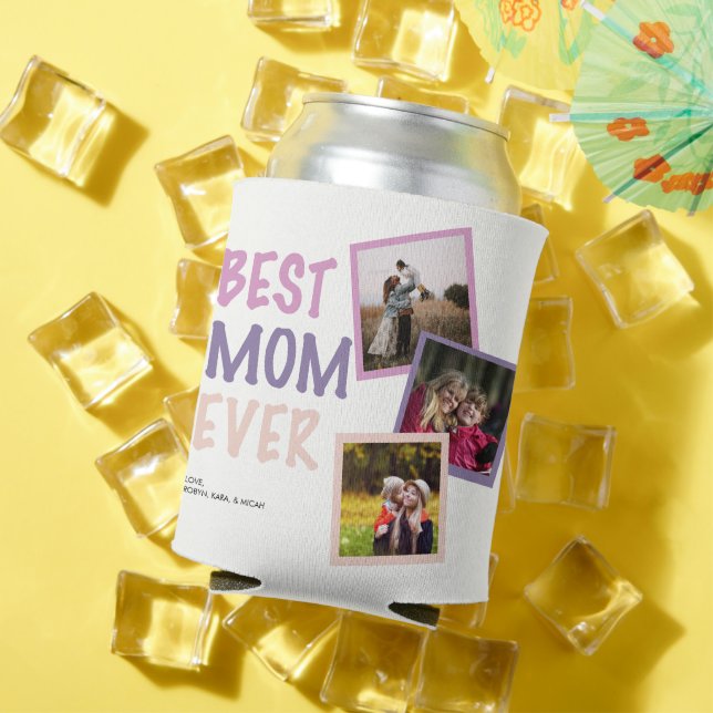 Beste Mama je Fotomaterial Personalisierte Pastete Dosenkühler (In Situ Sommer)