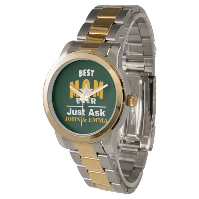 Beste Mama je gerade Gefragt ... eWatch personalis Armbanduhr (Schrägansicht)
