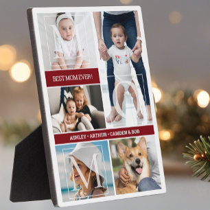 Beste Mama je Geschenk FotoCollage Fotoplatte