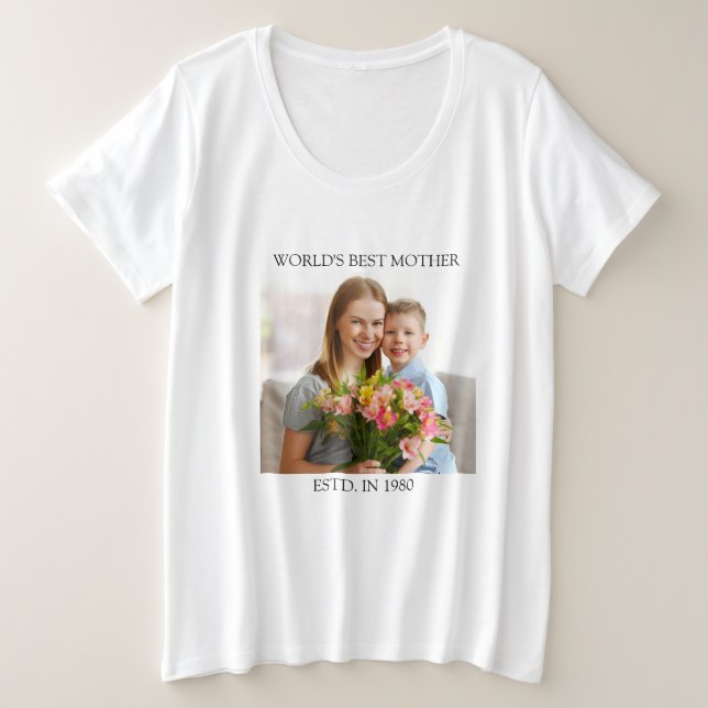 Beste Mama je Geschenk Idee Große Größe T-Shirt (Design vorne)