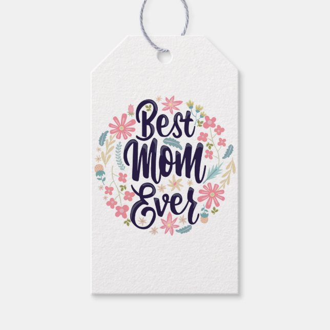 Beste Mama je Geschenkanhänger (Vorderseite)