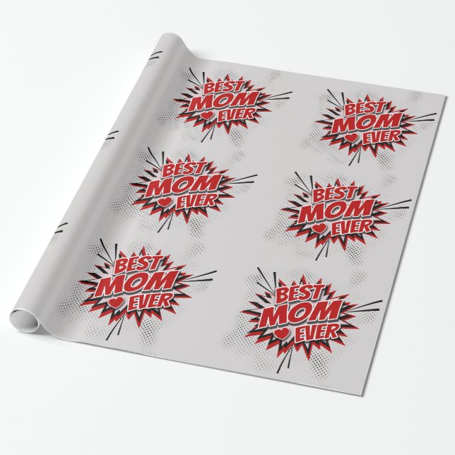 Beste Mama je Geschenkpapier (Ungerollt)