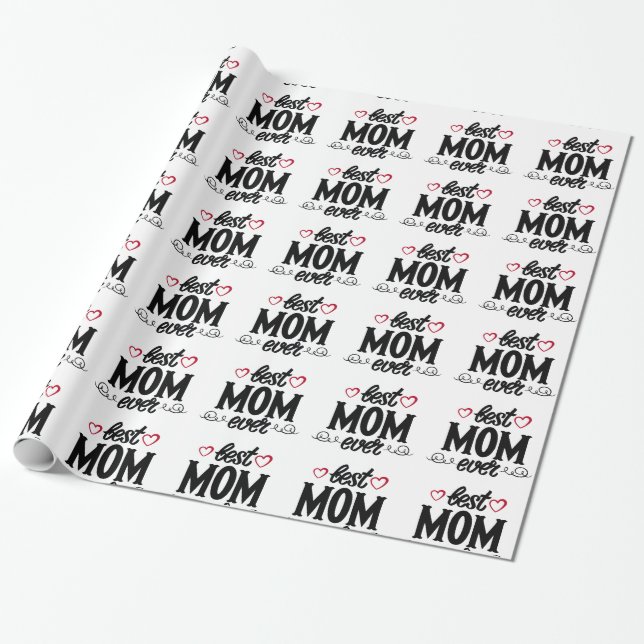 Beste Mama je Geschenkpapier (Ungerollt)