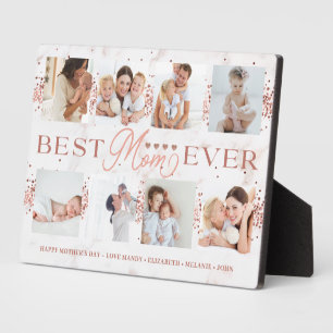 Beste Mama je Glitzer 8 Fotocollage Muttertag Fotoplatte