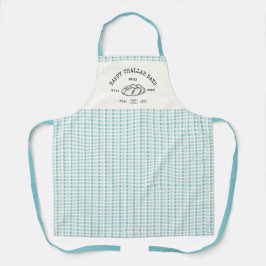 Beste Mama je glücklich Challah Tage Hanukkah Blau Schürze