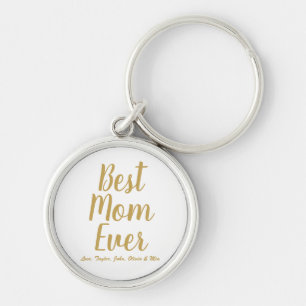 Beste Mama je goldenes personalisiertes benutzerde Schlüsselanhänger
