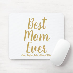 Beste Mama je goldfarbenes, benutzerdefiniertes Sk Mousepad