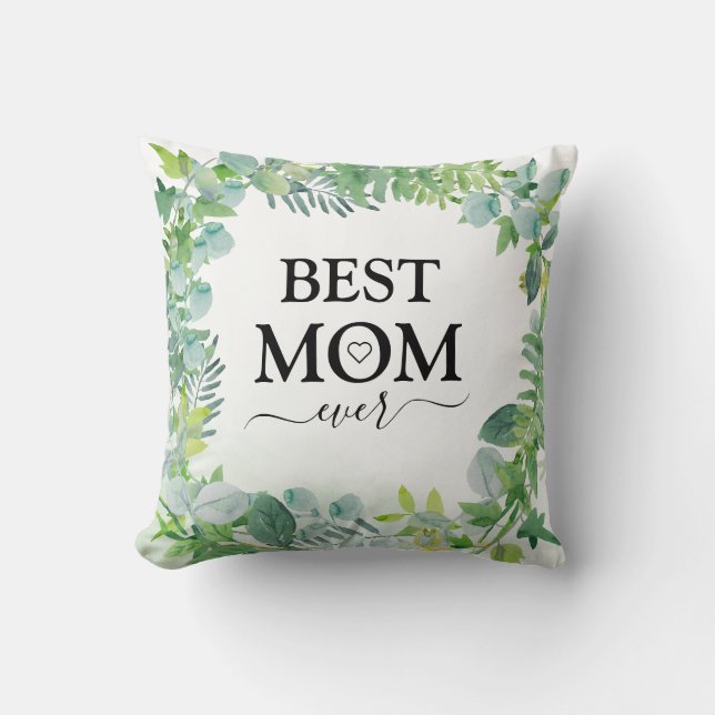 Beste Mama je Grünfolien Moderne Kissen (Vorderseite)