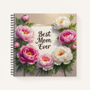 Beste Mama je"Handgemalte Pfennigfuchser und kursi Notizbuch