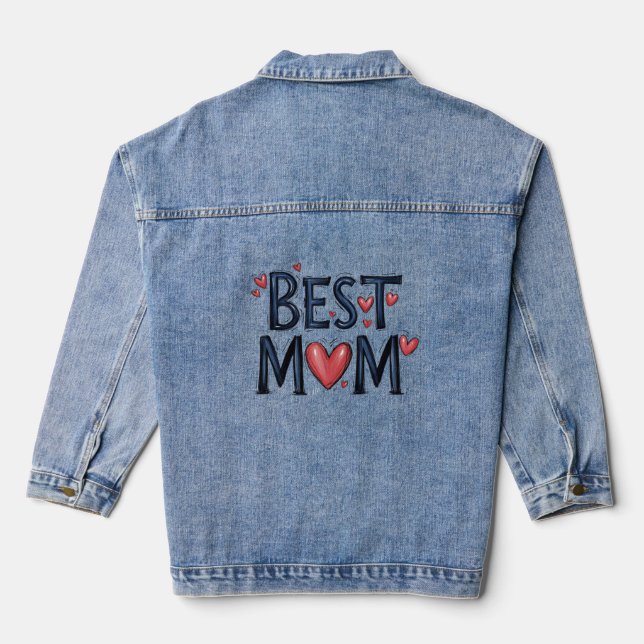 Beste Mama je Jeansjacke (Rückseite)