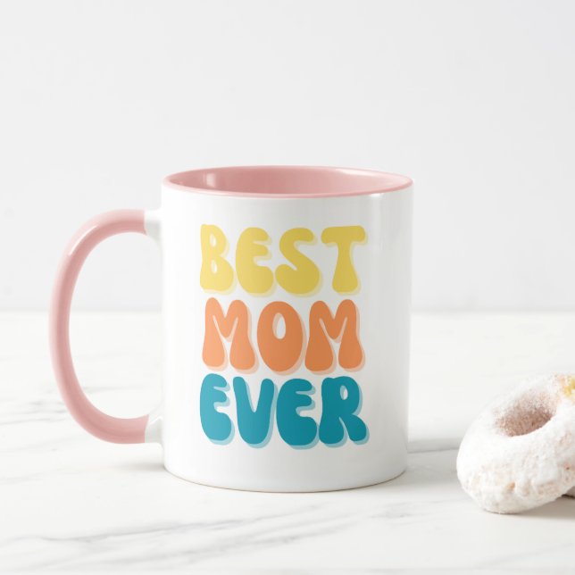 "Beste Mama je" Kaffee-Tasse Tasse (Mit Donut)