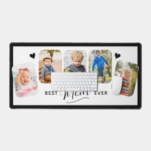 Beste Mama je Kalligrafie 5 Foto Schreibtischmatte