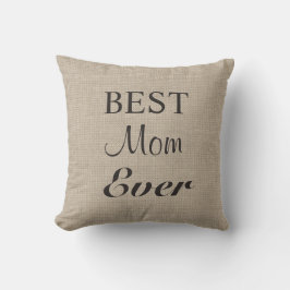 Beste Mama je Kissen auf Beatmung