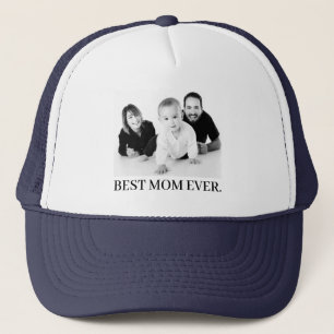 Beste Mama je kundenspezifisches Foto Trucker Hat Truckerkappe