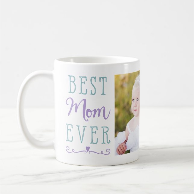 Beste Mama je Lila Aquamarines kundenspezifisches  Kaffeetasse (Links)