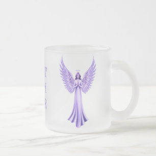 Beste Mama je   Lila und Lilac Weihnachtsgel Mattglastasse