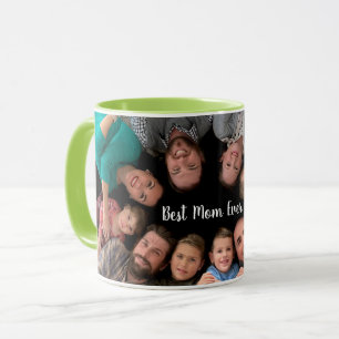 Beste Mama je Mama Foto Ihrer Mama hier Tasse