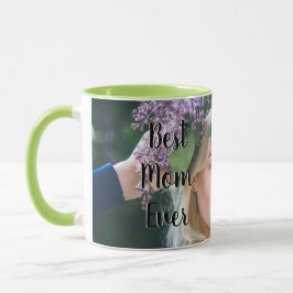 Beste Mama je Mama Foto Ihrer Mama hier Tasse