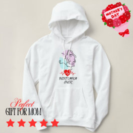 Beste Mama je Minimalistische Linie Art Muttertag Hoodie